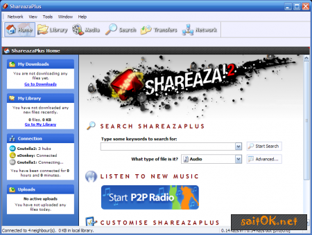 р2р-клиент Shareaza 2.4.0.0